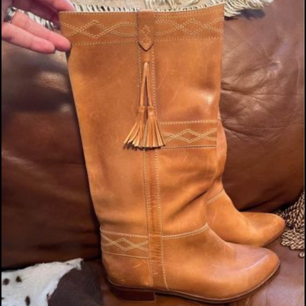 Tan leather Boots